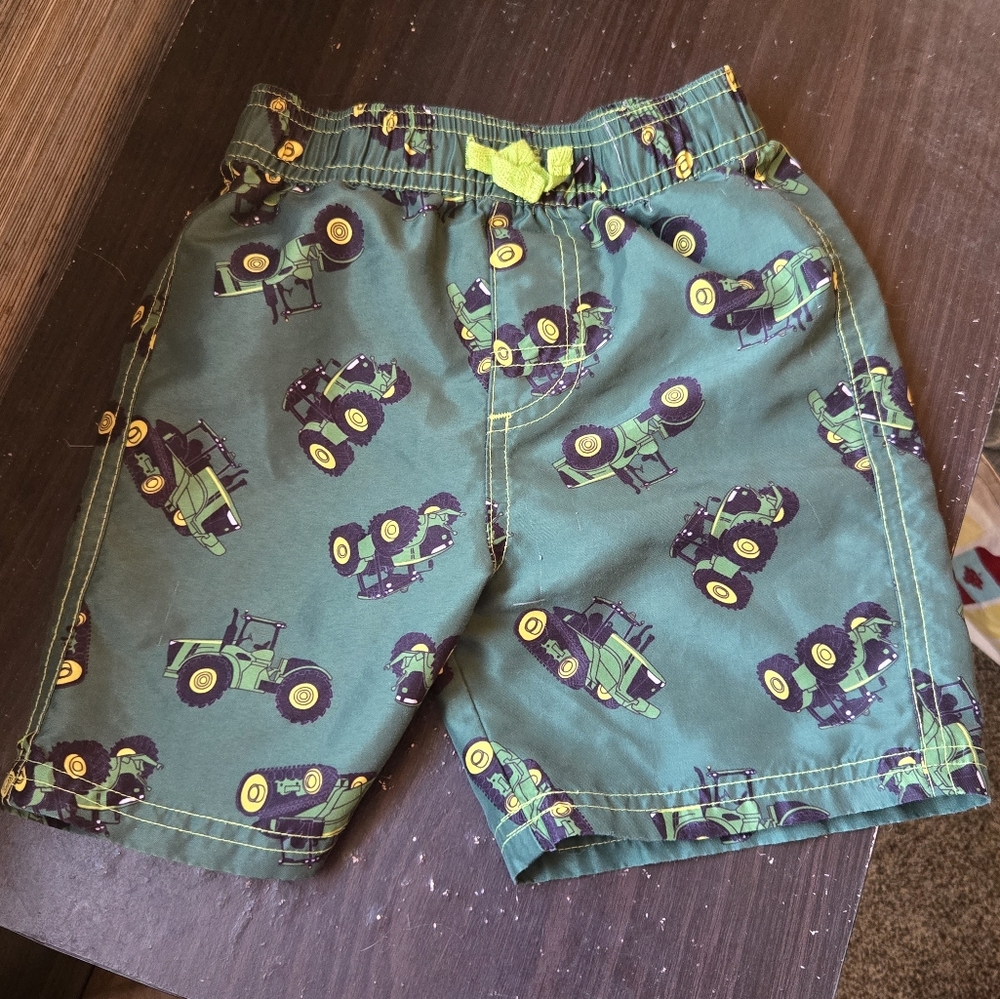 John Deere Swim Trunks Boys No size-see Measurements Mesh Lining Not Adjustable